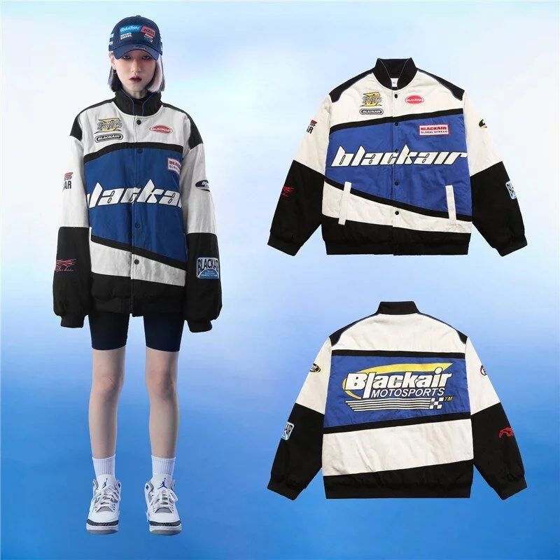 BlackAir MotoSports Racing Jacket - THEOUTSIDESIDE