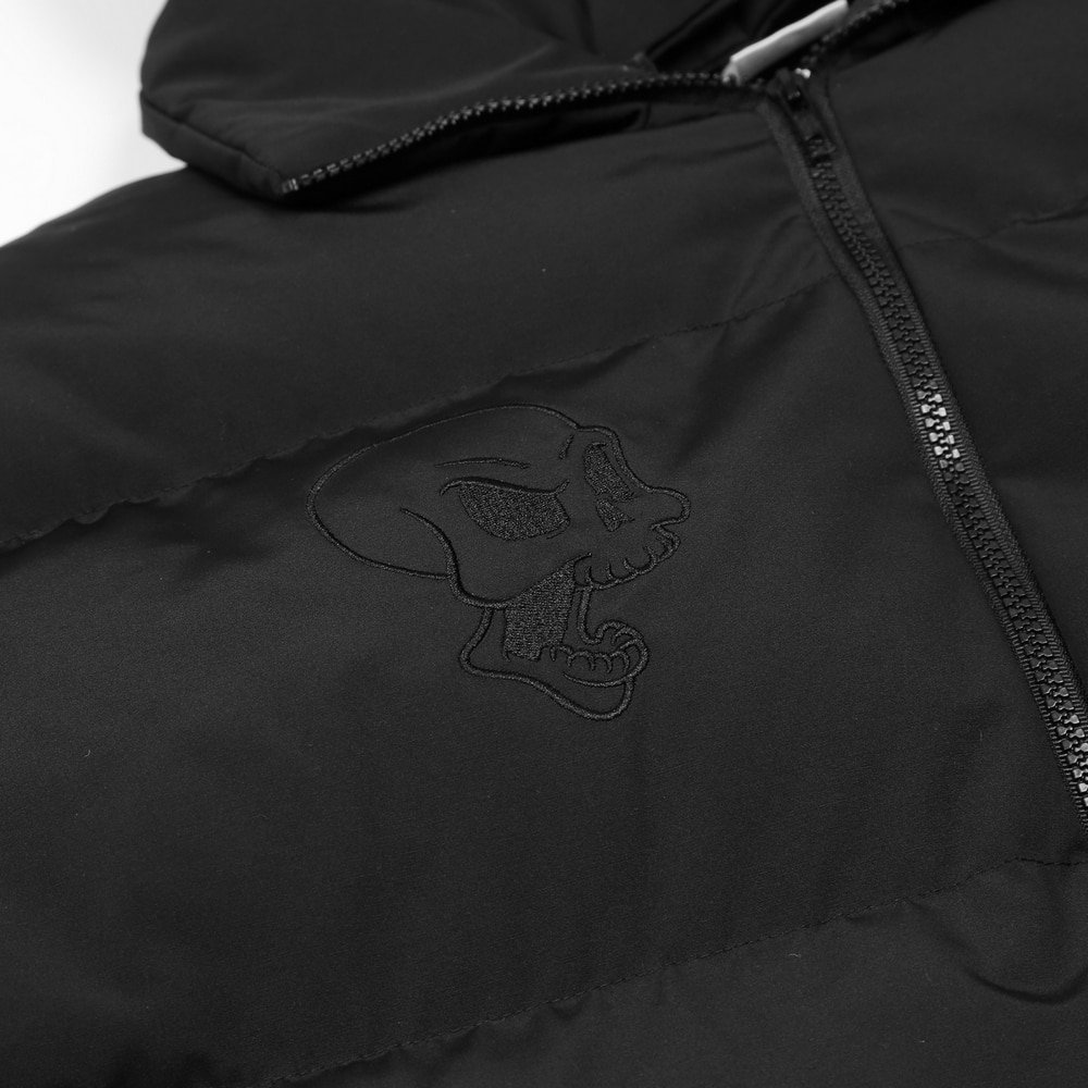 Devil Puffer Jacket With Horns - THEOUTSIDESIDE