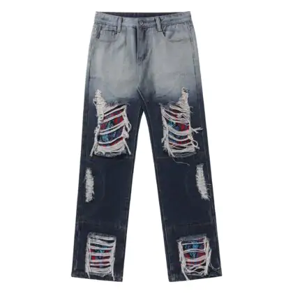 Distressed Shangai Loose Jeans