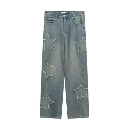 Star Embroidered Pants
