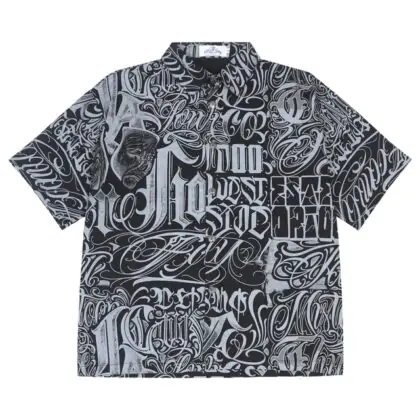Graffiti Print Oversized Shirt