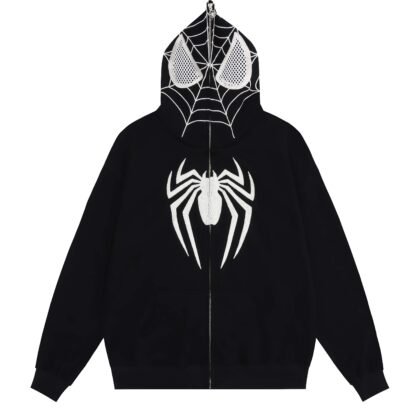 Spiderverse Full Zip-Up Hoodie with mask