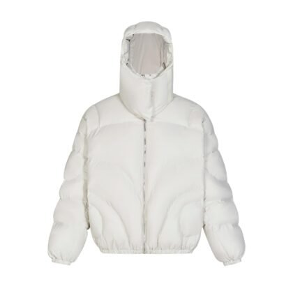 Detachable Solid Puffy Jacket