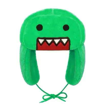 Domo Kun Ushanka Hat Green