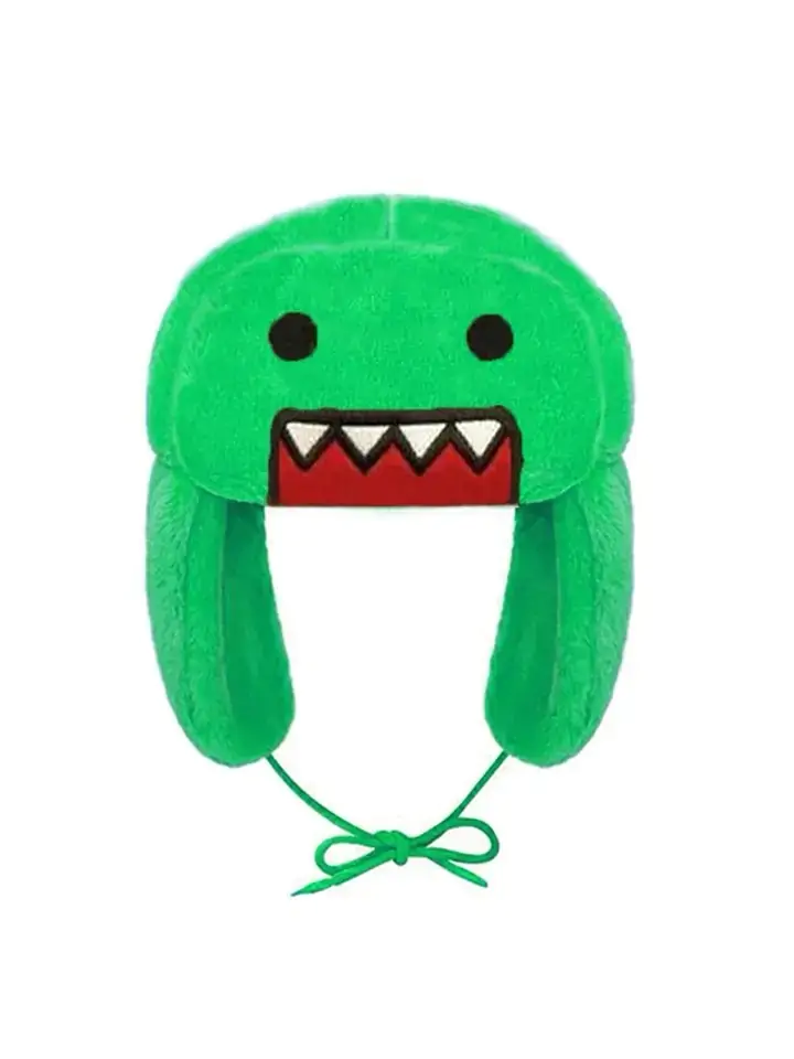 Domo Kun Ushanka Hat Green