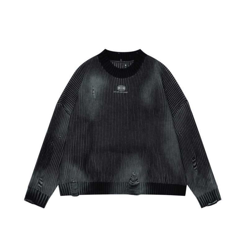 Cold Stone Distressed Knit Sweater