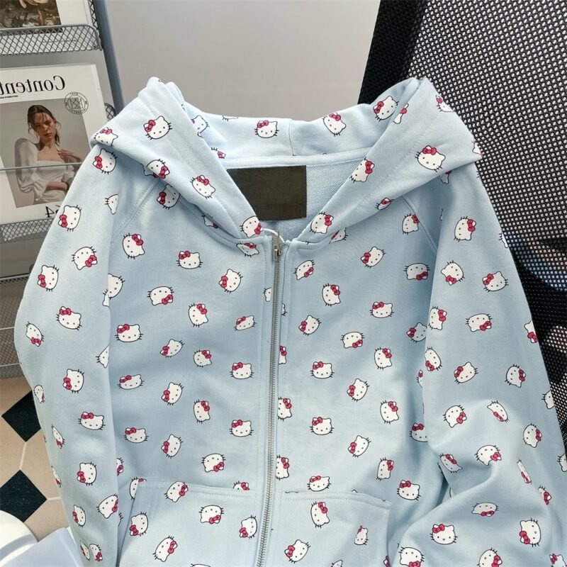 Strawberry Kiss Hello Kitty Jersey Baby Blue - Image 3